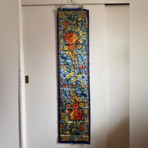 Morning Glories Silk Scarf Foulard Museum of Fine Arts Boston NIB NWOT Vintage